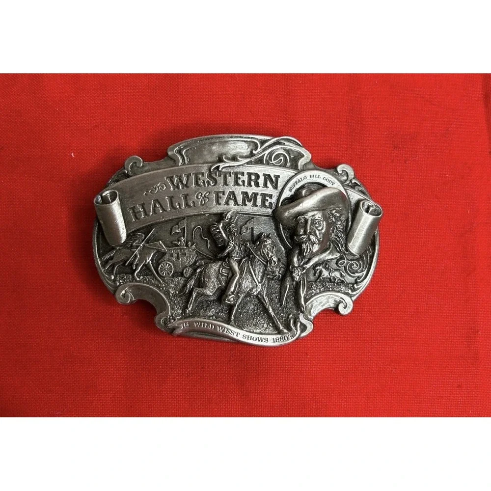 Buffalo Bill Siskiyou Belt Buckle Vintage 1986 Western Hall of Fame LE #687/1000